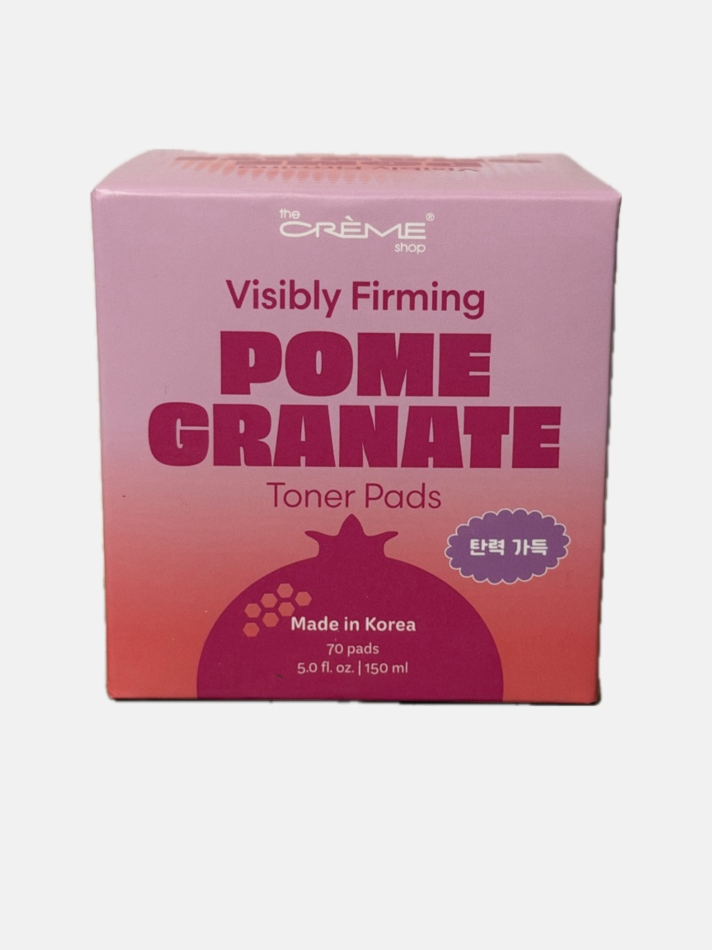 The Crème Shop Visibly Firming Pomegranate Toner Pads - Pink
